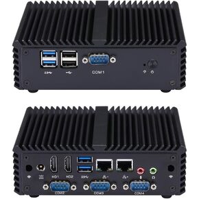 Qotom Q401P Mini PC Celeron 2955U Processor Dual Core 1.4 GHz 8GB RAM 256GB SSD Mini Desktop PC Windows Linux