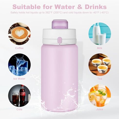 Collapsible Water Bottle, 19oz Foldable Water Bottle BPA Free Reusable Lightweight Leak-Proof Travel Silicone Water Bottle for Travel, Gym, Hiking, Office, Camping(Orange) in Kuwait