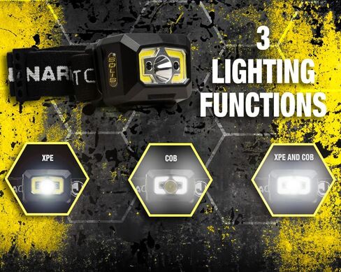 Jonard Tools Solis Sol-H2 Ultra Bright 300 Lumen LED مصابيح أمامية مع حماية IP54 ومصباح مفصل ومستشعر للحركة in Kuwait