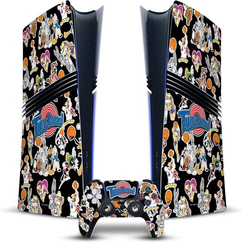Head Case Designs Officially Licensed Space Jam (1996) Tune Squad Graphics Vinyl Sticker Gaming Skin Decal Compatible With Sony PlayStation 5 PS5 Pro Digital Edition Console & DualSense Controller in Saudi Arabia