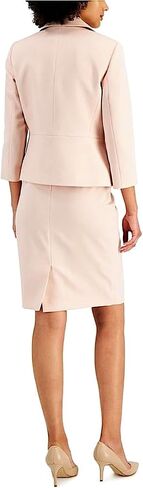 Women's Petite Jacket/Skirt Suit, Geranium/White, 6P in Saudi Arabia