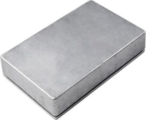 Die-cast Aluminium Box Box Electronic Electronic Metal Metter Mether Case مع حماية IP54 بأحجام متعددة السمك الفضي 2 مم (1590dd （188x120x37mm）) in Kuwait