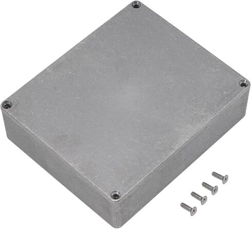 Die-cast Aluminium Box Box Electronic Electronic Metal Metter Mether Case مع حماية IP54 بأحجام متعددة السمك الفضي 2 مم (1590dd （188x120x37mm）) in Kuwait