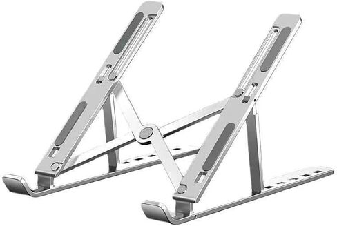 Laptop Stand Folding Heat Dissipation Aluminum Alloy Stand Portable Storage Lift Laptop Stand(Black) in Saudi Arabia