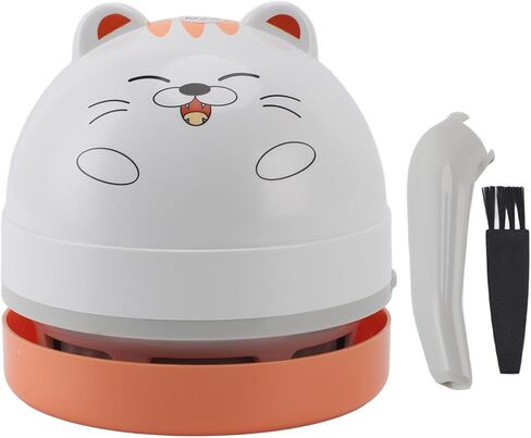 aqxreight Desktop Vacuum Cleaner with Vacuum Nozzle Brush Portable Table Vaccum Cleaner for Crumbs Computer Car Raccoon Easily It Etc for T Desktop CleanerPortable Desk (Panda) in Saudi Arabia