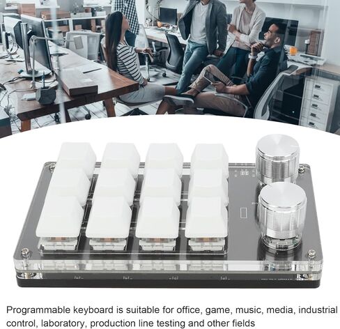 لوحة مفاتيح ميكانيكية قابلة للبرمجة ، 12 مفاتيح RGB لوحة مفاتيح ماكرو قابلة للبرمجة مع توصيل المقبض وتشغيل لوحة مفاتيح لوحة مفاتيح ألعاب ميكانيكية متعددة الوظائف ل in Kuwait