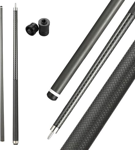 Carbon Fiber Pool Cue Stick 12.5mm Tip Soft Grip Billiard Carbon Fiber cue in Saudi Arabia