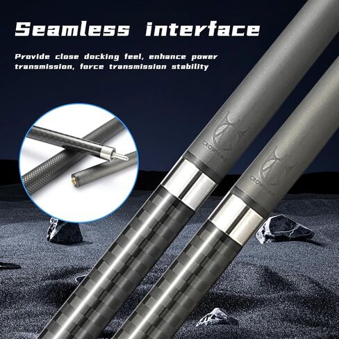 Carbon Fiber Pool Cue Stick 12.5mm Tip Soft Grip Billiard Carbon Fiber cue in Saudi Arabia