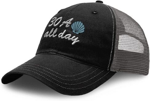 Custom Baseball Cap 30A All Day Funny Cotton Soft Mesh Cap in Kuwait