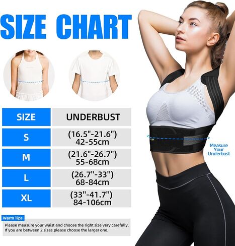 Lexniush Posture Corrector for Kids Teenagers, Updated Adjustable Upper Back Posture Brace for Boys/Girls, Breathable Back Support Braces for Scoliosis, Hunchback, Pain Relief, Spine Corrector, M in Kuwait
