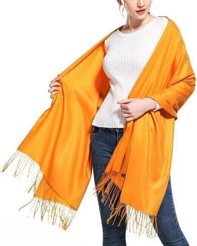 RODARUUS Women's Scarf Solid Color Shawl and Wrap. Super Soft Warm Long Large Scarf Pashmina with Cashmere Feel Fall Winter Scarves. in Saudi Arabia