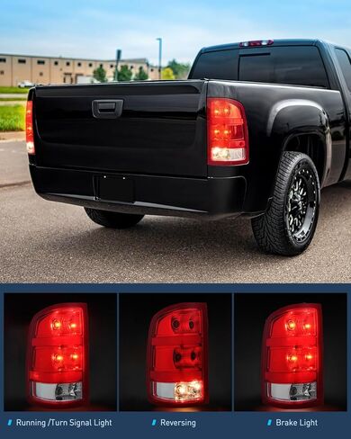Nilight Headlight Assembly Compatible for 2007 2008-2013 GMC Sierra 1500 2008-2014 GMC Sierra 2500 HD 3500 HD Chrome Housing Clear Corner Clear Lens, Headlights Assembly Replacement in Saudi Arabia