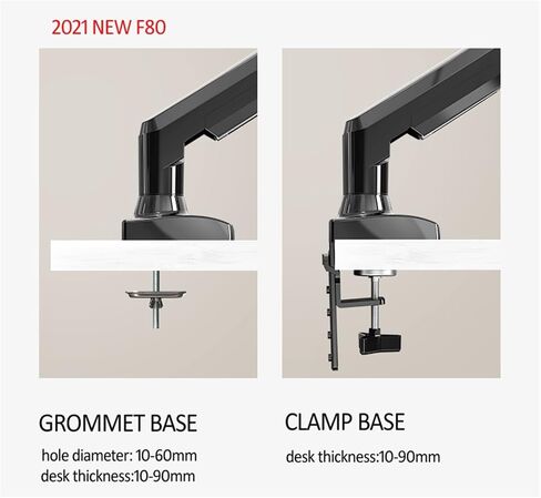 2 في 1 F80 + FP-2 لـ 17-30 "شاشة + 10" -17 "حامل سطح المكتب المحمول كمبيوتر محمول كمبيوتر محمول (مع 2pc USB3) in Saudi Arabia