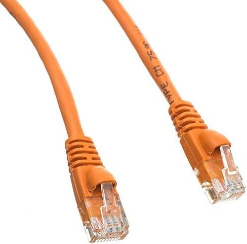 AYA CAT6 Crossover Ethernet Network Cable 550MHz Orange 24AWG Network Cable (3ft) in Kuwait