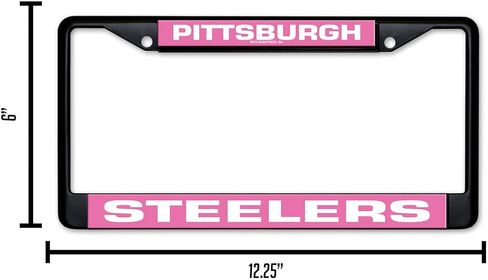 Rico Industries NFL Football Las Vegas Raiders Black Chrome Frame with Printed Inserts 12" x 6" Car/Truck Auto Accessory in Saudi Arabia