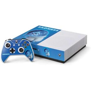 Skinit Skinit Gaming Gaming Skin متوافق مع وحدة التحكم في Xbox One S و Buildle - Disney مرخص رسميًا من الداخل إلى الخارج تصميم صورة الحزن