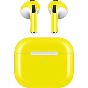 Skinit Decal Audio Skin Compatible with Apple AirPods (3rd Gen, 2021) - Skinit Originally Designed Yellow Design