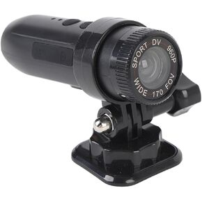 Sport DV Camera, HD Video Camera with 170 Degree Wide Angle Lens, IP67 Water Proof, Built in Battery, for Outdoor Activities Bike Motorcycle Helmet Mount