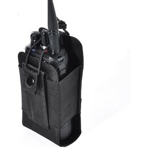 TWAYRDIO Molle Radio Holster Holder Pouch for Tactical Vest Duty Belt, Universal Two Way Radio Case for Baofeng Yaesu Icom Motorola Kenwood Quansheng Handhelds Walkie Talkies