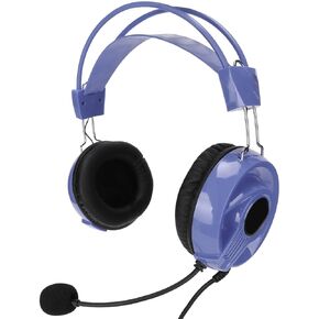 Gaming Headset, Wired Double 3.5 Plugs USB Multicolor RGB PC Gaming Headset, Adjustable USB Headphs with 360 Degree Pickup Microph for PC PE[M-Violet]