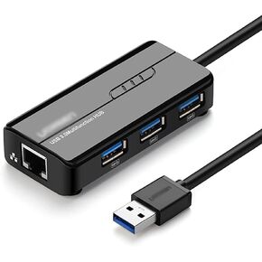 USB Hub,USB Ethernet USB 3.0 to RJ45 USB Hub Computer Network Multi-Port Adapter