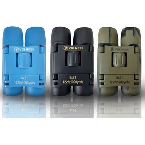 Bundle of Black & Blue & Camo 8X21 Binoculars for Adults and Kids