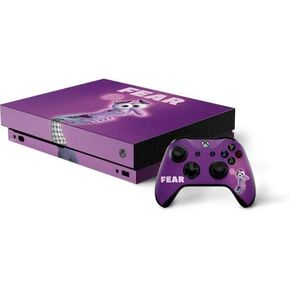 Skinit Skinit Gaming Gaming Skiner مع حزمة Xbox One X - ديزني المرخص رسميًا من الداخل إلى الخارج تصميم صورة الخوف