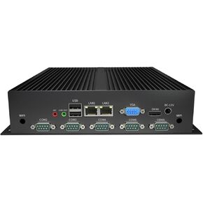 Industrial PC J6412(4C/4T,up to 3.5GHz), Mini Desktop Computer Business Home Office, Dual RJ45 LAN,4K HD+VGA Dual Dispaly,DDR4,6USB/6COM,WiFi, Industrial Mini PC, 32GB RAM 1TB SSD