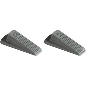 حاجز باب كبير القدم من Master Caster، إسفين مطاطي مانع للانزلاق، 2.25 عرض × 4.75 عمق × 1.25 ارتفاع، بني، 2/عبوة