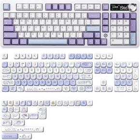 AJAZZ AK980 Mechanical Keyboard with Smart Display & Knob, PBT Keycaps-MOA Highly Rounded Heat Sublimation