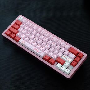 Darling 02 Pink Keycap, Japanese Anime Cherry Profile Keycap for Mechanical Keyboard