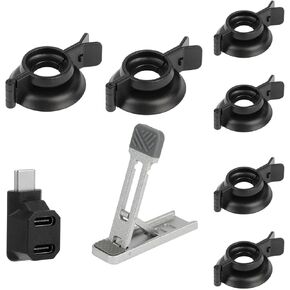 1 Set Thumbsticks Rocker Protect Kit Joystick Fixed Caps with Back Bracket for Steam Deck/for Switch/for OLED/for Switch lite Game Accessory