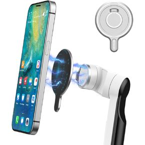 PULUZ Magnetic Mount Adapter for Insta360 Flow Pro/Flow,Aluminum Alloy Magnetic Adapter Phone Holder Quick Release Mount(Silver)
