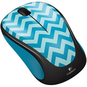 Logitech M325c Wireless Optical Mouse, Teal Chevron