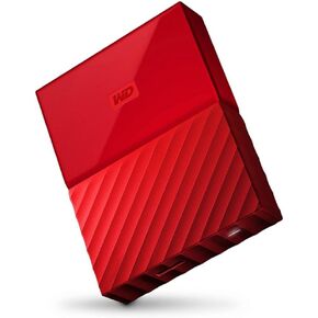 WD 1TB Red My Passport Portable External Hard Drive - USB 3.0 - WDBYNN0010BRD-WESN