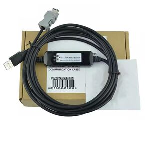 USB-ASD-CNUS0A08 for ASDA-B2/AB Servo Drive USB Connection Cable Programming Data Download Cable Economy Black 3 Meters