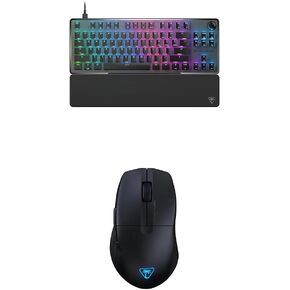 Turtle Beach PC Gaming Bundle: Vulcan II TKL Pro Magnetic Mechanical LED Customizable Keyboard with Hall-Effect Switches + Pure AIr Ultra-Lightweight RGB Dual Wireless Gaming Mouse (Black)