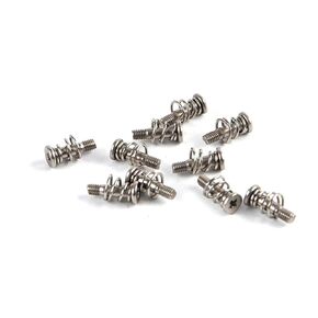 10pcs M2/M2.5 Nickel Plated PC Fan Screws with Springs - for Graphics Card, Motherboard & Cooler Mounting(M2x8)