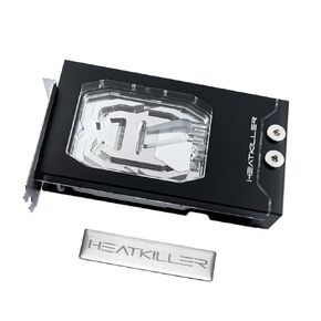 HEATKILLER V PRO for RTX 4090 - FE Water Block and HEATKILLER Badge Bundle, Acrylic Ni-Bl