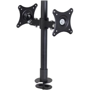 حامل شاشة LCD مزدوج LED إلى الوراء إلى خلفية سطح المكتب Grommet شاشة شاشة الرف MOUNT