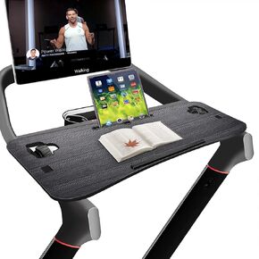 Treadmill Desktop Tray Compatible with The New Peloton Tread - Ergonomic Laptop Holder for Phone, Tablet & Computer, Easy to Install Tray