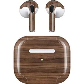 Skinit Skinit Audio Audio Skin متوافق مع Apple Airpods (Gen 3rd ، 2021) - Skinit في الأصل تصميم خشب الجوز الطبيعي المصمم في الأصل
