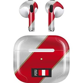 Skinit Decal Audio Skin Compatible with Apple AirPods (3rd Gen, 2021) - Skinit Originally Designed Peru Soccer Flag Design