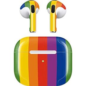 Skinit Decal Audio Skin Compatible with Apple AirPods (3rd Gen, 2021) - Skinit Originally Designed Vertical Rainbow Flag Design