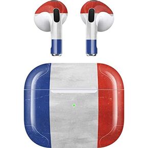 Skinit Decal Audio Skin Compatible with Apple AirPods (3rd Gen, 2021) - Skinit Originally Designed French Flag Distressed Design