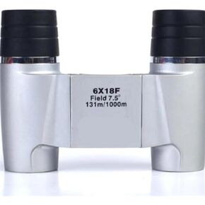 6x18mm Fixed Binoculars Portable Outdoor HD Looking Glasses BK7 Telescope