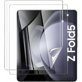 for Samsung Galaxy Z Fold 5 Screen Protector [Not Glass], Clear Flexible Inner Screen Protective TPU Film Full Coverage for Galaxy Z Fold 5 Accessories, 2 Pack