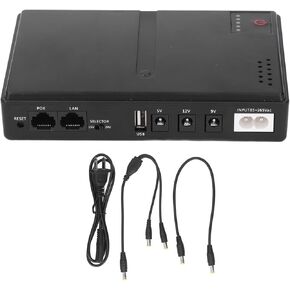 Mini Mini Lotikible Power Supply Backup Battery ، Mini Trouter ، HD Camera 36W 5V 9V 12V 2A خيارات الإخراج ، دعم الجهاز ، تصميم نيران ، لحالات الطوارئ (قابس الولايات المتحدة)