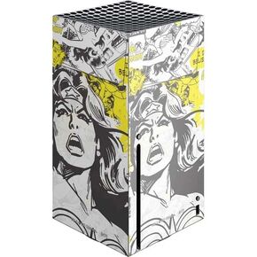 Skinit Skinit Gaming Gaming Skin متوافق مع وحدة التحكم Xbox Series X - تصميم شعار DC Comics مرخص رسميًا