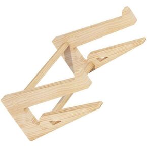 NUOBESTY 1Pc Ergonomic Wooden Laptop Stand Height Desk Riser for Laptops Improves Posture Reduces Spine Pressure for Home Office and Study